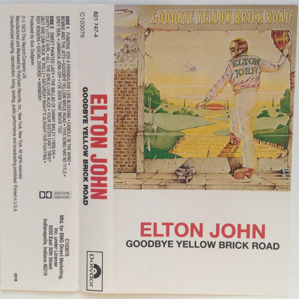 Elton John : Goodbye Yellow Brick Road (Cass, Album, RE, CrO)
