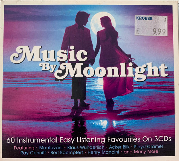 Various : Music By Moonlight - 60 Instrumental Easy Listening Favourites On 3CDs (3xCD, Comp)