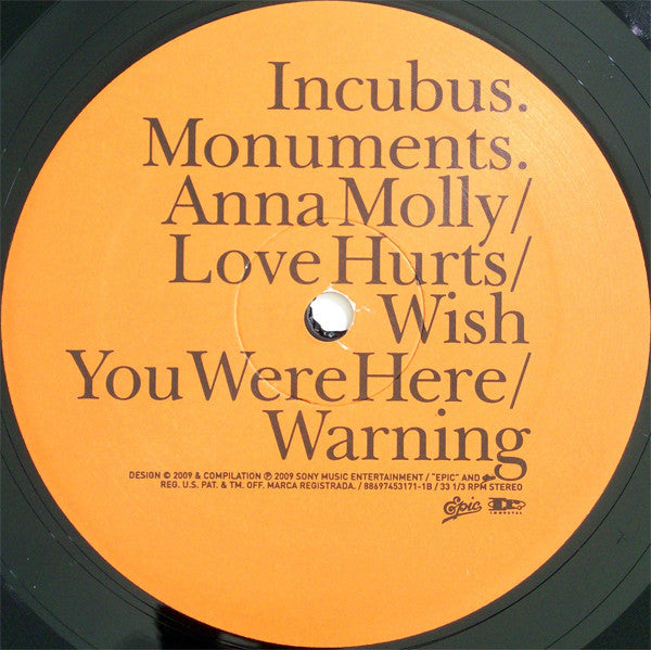 Incubus (2) : Monuments And Melodies (4xLP, Comp)