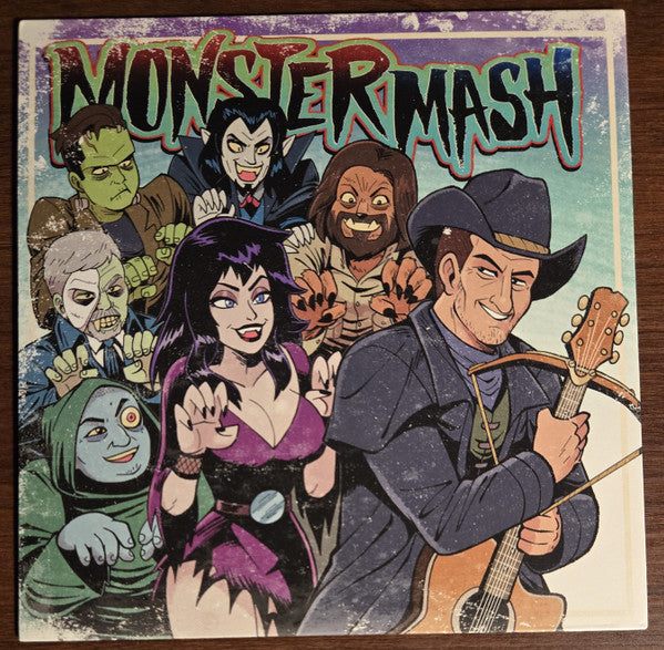 Joe Bob & The Lone Stars : Monster Mash / Zombie Jamboree (7", EP, Mon)