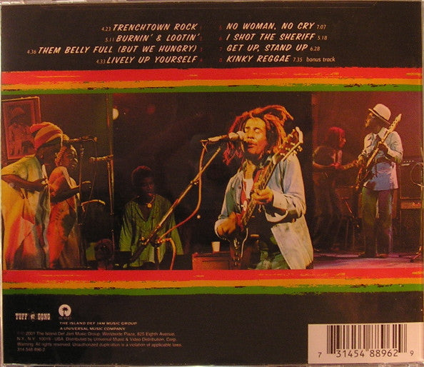 Bob Marley & The Wailers : Live! (CD, Album, RE, RM)