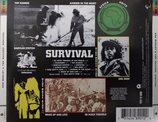 Bob Marley & The Wailers : Survival (CD, Album, RM)