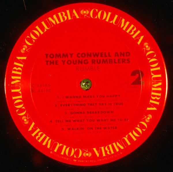 Tommy Conwell And The Young Rumblers : Rumble (LP, Album, Car)