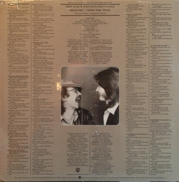 Sanford & Townsend : Smoke From A Distant Fire (LP, Album, RE, Jac)