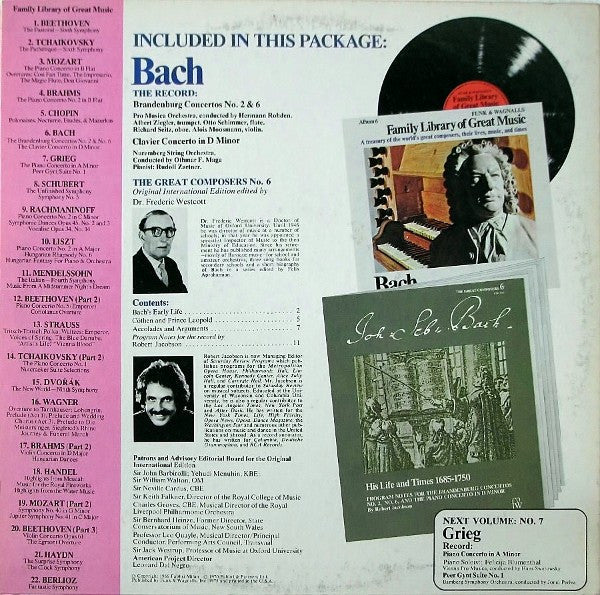 Bach* : The Brandenburg Concertos No. 2 & No. 6,  The Clavier Concerto In D Minor (LP, Comp)