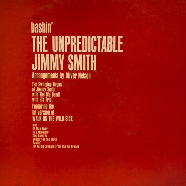 Jimmy Smith : Bashin' - The Unpredictable Jimmy Smith (LP, Album, Mono, Wad)