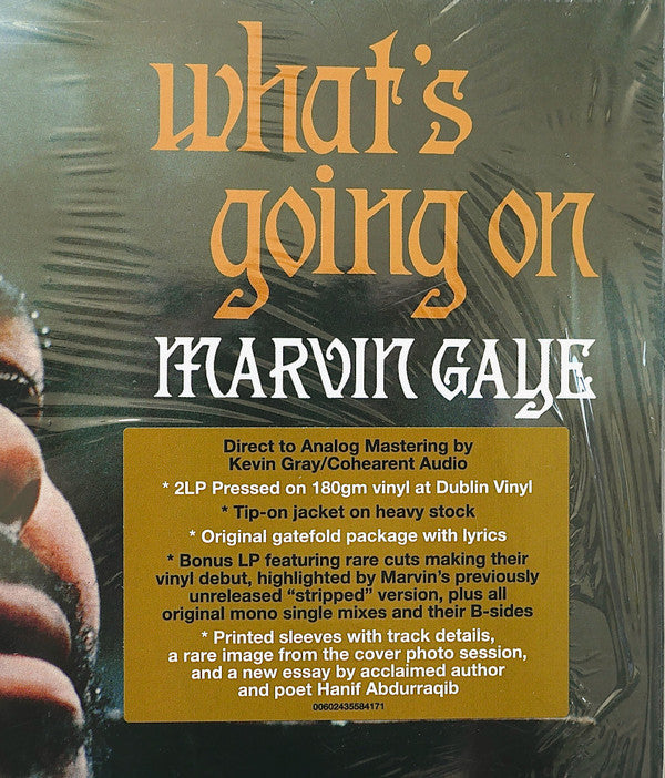 Marvin Gaye : What's Going On (LP, Album, RE + LP, Comp, Mono + Album, RE, 180)