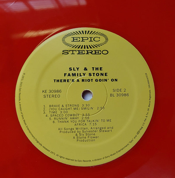 Sly & The Family Stone : There's A Riot Goin' On (LP, Album, Ltd, RE, Red)