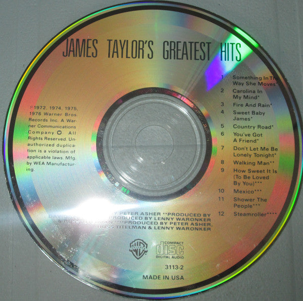 James Taylor (2) : Greatest Hits (CD, Comp, RE)