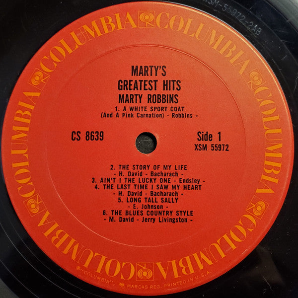 Marty Robbins : Marty's Greatest Hits (LP, Comp, RE, Ter)