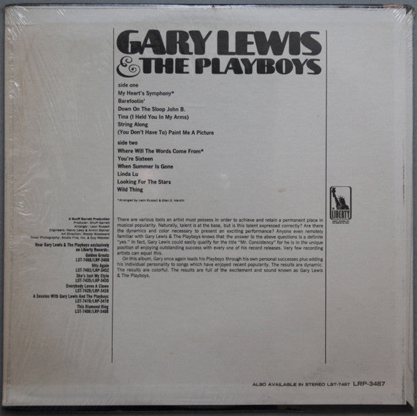 Gary Lewis & The Playboys : (You Don't Have To) Paint Me A Picture (LP, Album, Mono)