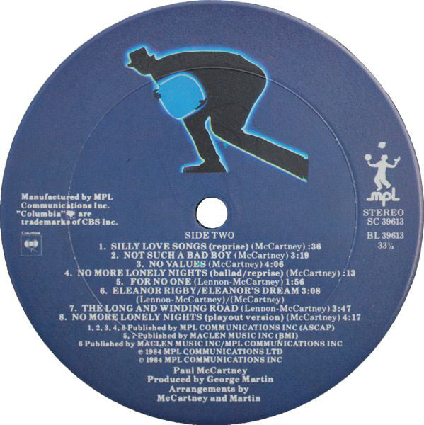 Paul McCartney : Give My Regards To Broad Street (LP, Album, Car)