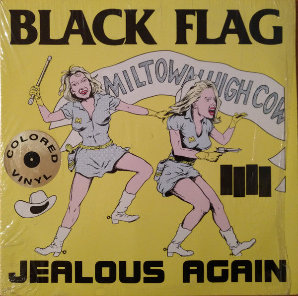 Black Flag : Jealous Again (10", EP, RE, Pin)