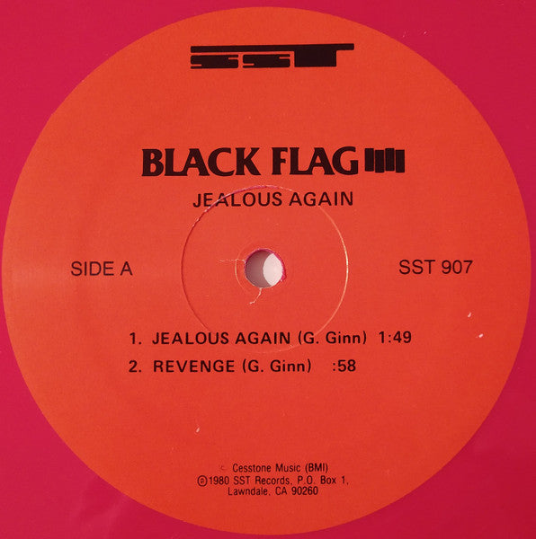 Black Flag : Jealous Again (10", EP, RE, Pin)