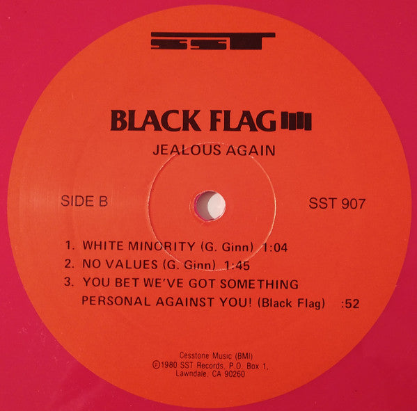 Black Flag : Jealous Again (10", EP, RE, Pin)