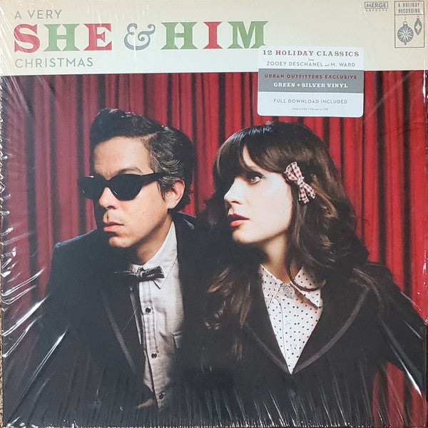 She & Him : A Very She & Him Christmas  (LP, Album, Ltd, RE, Gre)