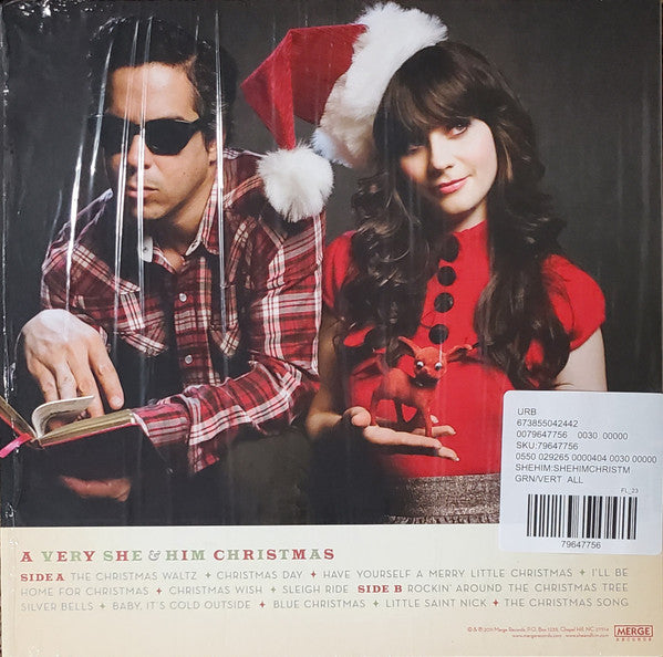 She & Him : A Very She & Him Christmas  (LP, Album, Ltd, RE, Gre)