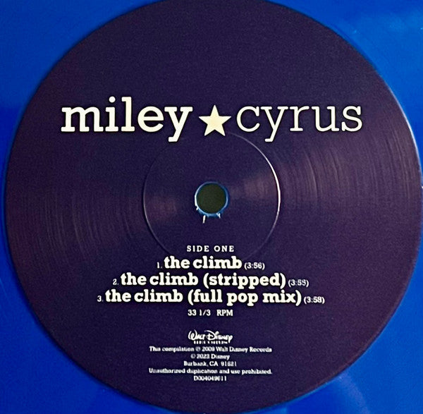 Miley Cyrus : The Climb (12", Single, Ltd, Blu)