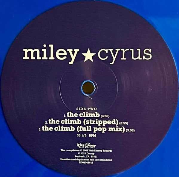 Miley Cyrus : The Climb (12", Single, Ltd, Blu)