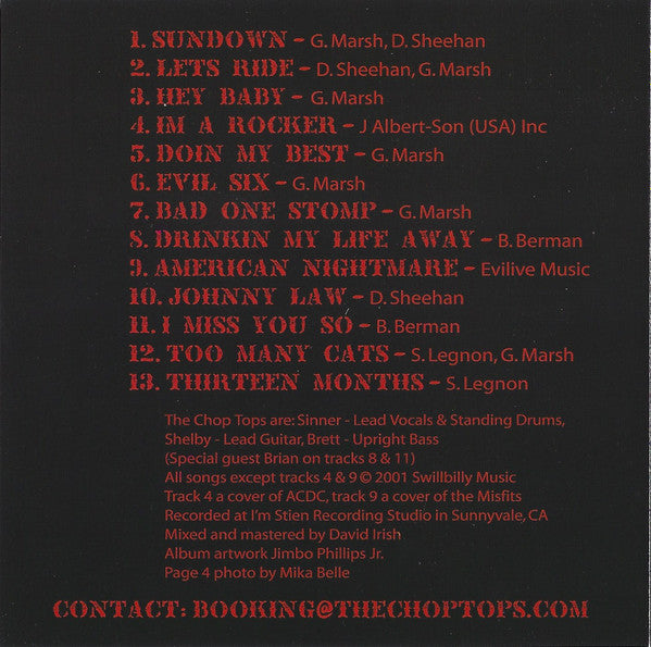 The Chop Tops : Evil Six - Revisited (CD, Album, RE)