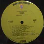 Jackie Lomax : Three (LP, Album, San)