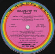 Various : I.R.S. Greatest Hits Volume 1 (LP, Promo, Smplr, Mai)