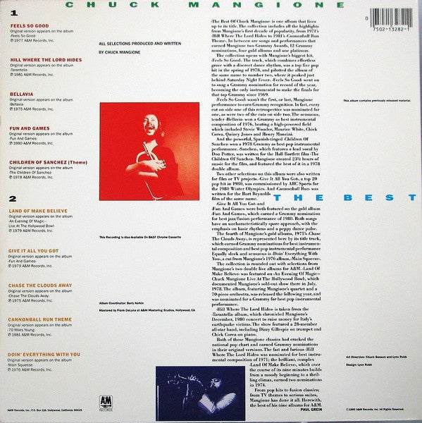 Chuck Mangione : The Best Of Chuck Mangione (LP, Comp)