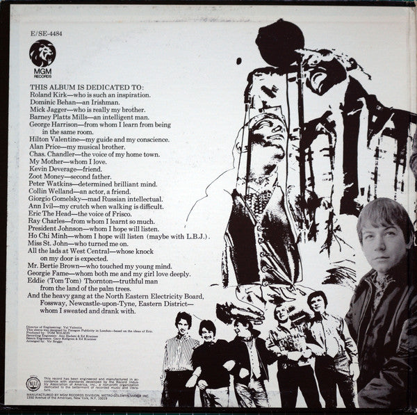 Eric Burdon & The Animals : Winds Of Change (LP, Album, Gat)