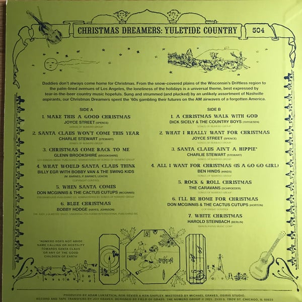 Various : Christmas Dreamers: Yuletide Country 1960-1972 (LP, Comp, Sil)