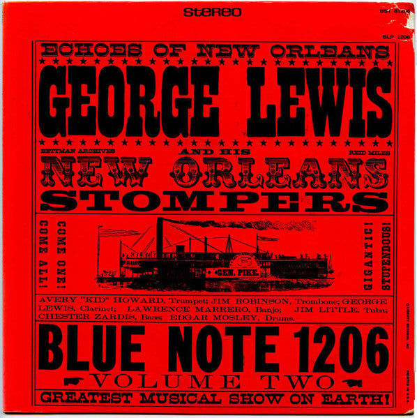 George Lewis And His New Orleans Stompers : Volume 2 (LP, RE)