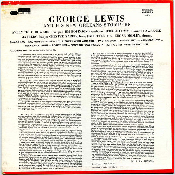 George Lewis And His New Orleans Stompers : Volume 2 (LP, RE)