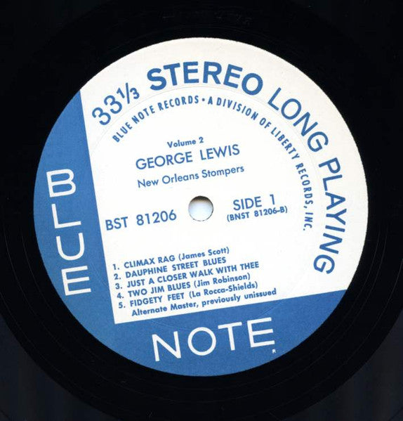George Lewis And His New Orleans Stompers : Volume 2 (LP, RE)