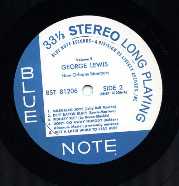 George Lewis And His New Orleans Stompers : Volume 2 (LP, RE)