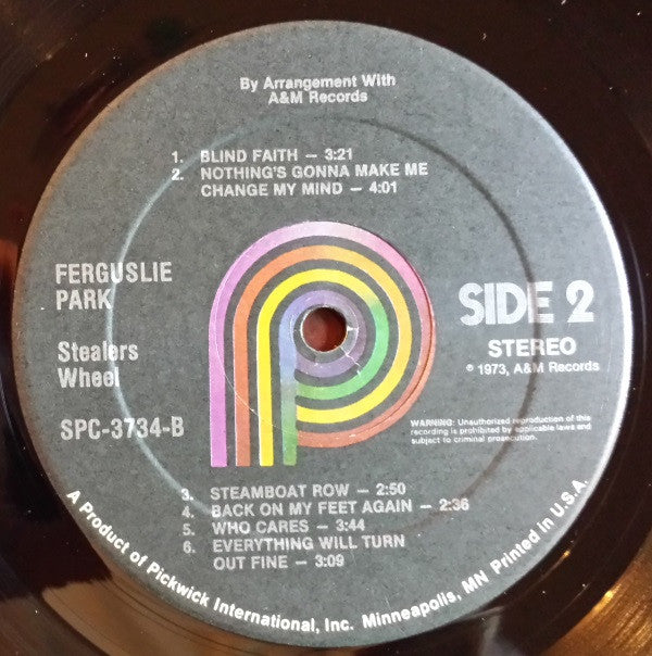 Stealers Wheel : Ferguslie Park (LP, Album, RE)