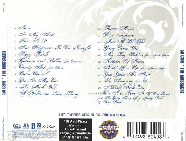 50 Cent : The Massacre (CD, Album, JVC)