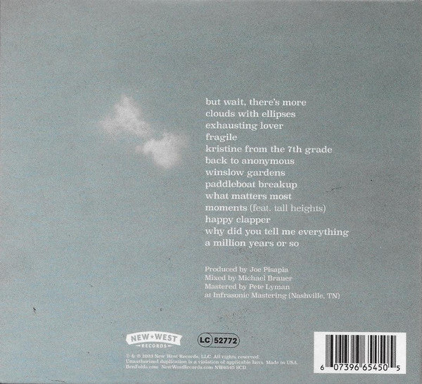 Ben Folds : What Matters Most (CD, Album, Dlx, Ltd, Aut)