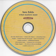 Ben Folds : What Matters Most (CD, Album, Dlx, Ltd, Aut)
