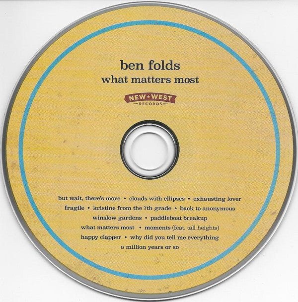 Ben Folds : What Matters Most (CD, Album, Dlx, Ltd, Aut)
