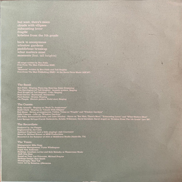 Ben Folds : What Matters Most (LP, Album)