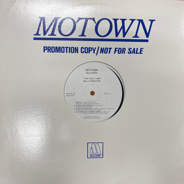 Billy Preston : The Way I Am (LP, Album, Promo)