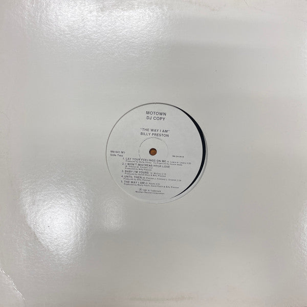 Billy Preston : The Way I Am (LP, Album, Promo)