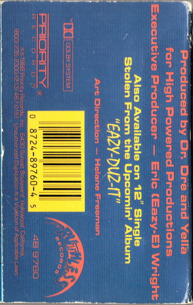 Eazy-E : Eazy-Duz-It / Ruthless Villain / Radio (Cass, Single, Cle)