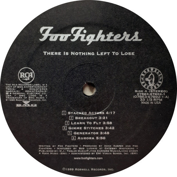 Foo Fighters : There Is Nothing Left To Lose (LP, Album)