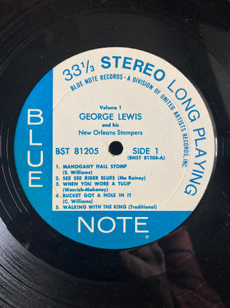George Lewis And His New Orleans Stompers : George Lewis And His New Orleans Stompers (Volume 1) (LP, RE)