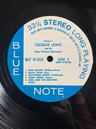 George Lewis And His New Orleans Stompers : George Lewis And His New Orleans Stompers (Volume 1) (LP, RE)