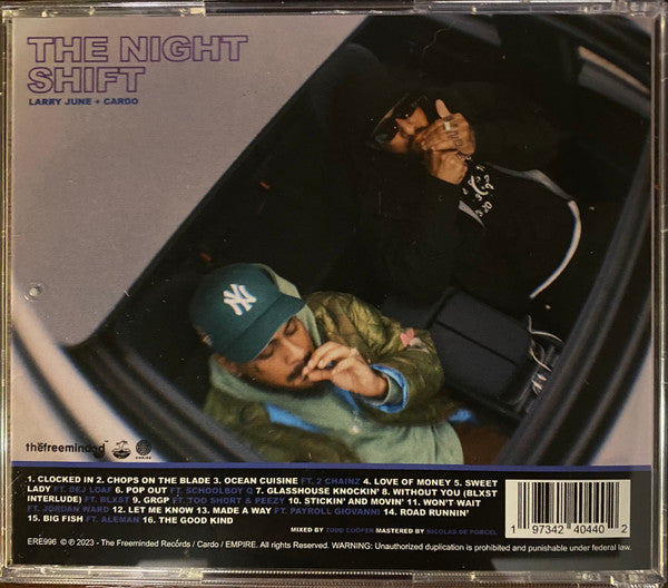 Larry June + Cardo (3) : The Night Shift (CD, Album)