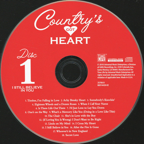 Various : Country's Got Heart - I Still Believe In You (2xCD, Comp)