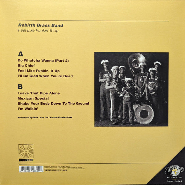 Rebirth Brass Band : Feel Like Funkin' It Up (LP, Album, Club, Ltd, RE, 180)