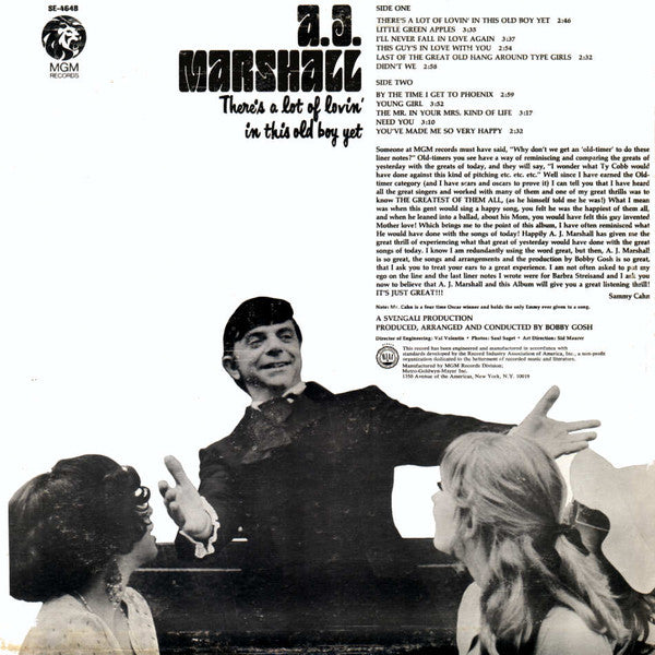 A.J. Marshall : There's A Lot Of Lovin' In This Old Boy Yet (LP)