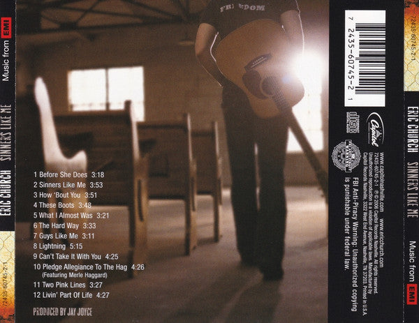 Eric Church : Sinners Like Me (HDCD, Album)